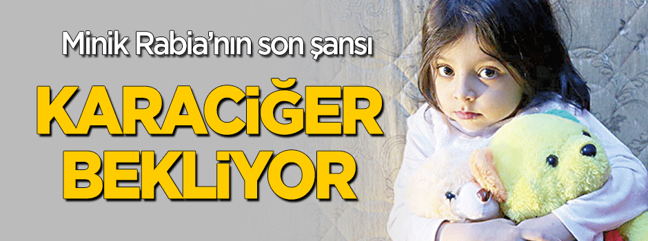 Minik Rabia karaciğer bekliyor