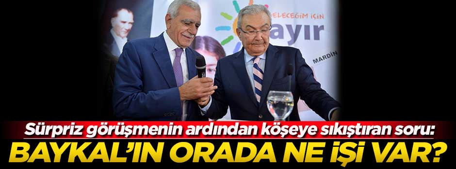 Miroğlu: Ne işi var Deniz Baykal'ın Mardin'de?