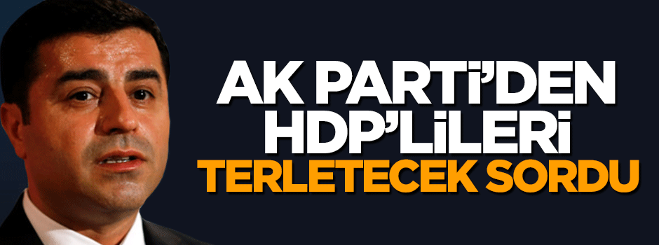 Orhan Miroğlu'ndan HDP'ye zor soru!