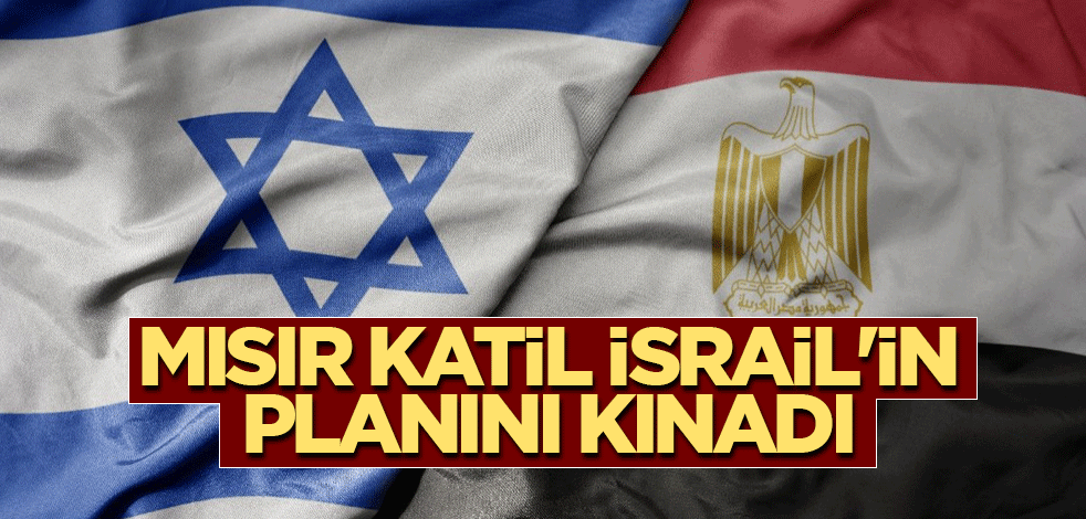 Mısır katil İsrail'in planını kınadı