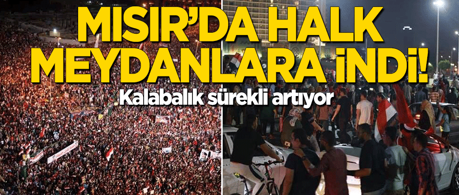 Mısır'da halk meydanlara indi! Polis müdahale ediyor