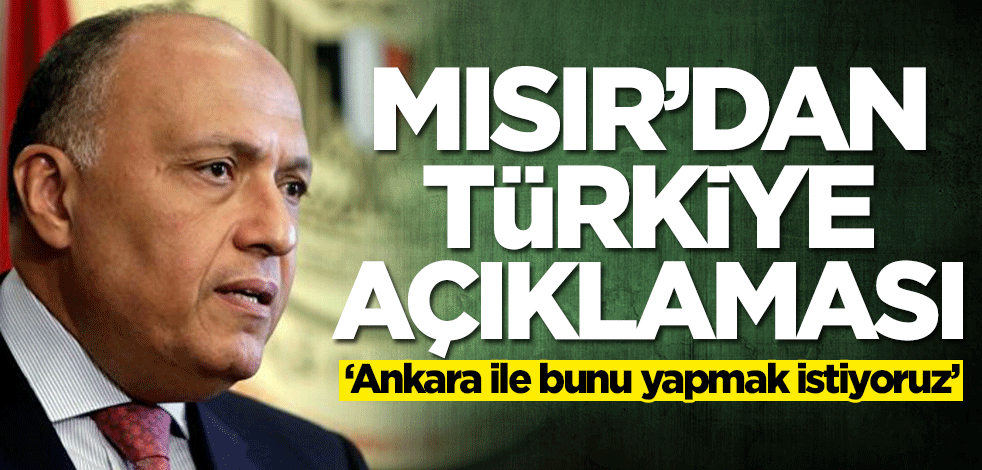 Mısır'dan kritik Türkiye açıklaması