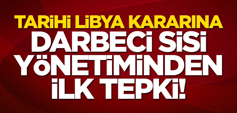 Mısır'dan küstah "Libya Tezkeresi" açıklaması