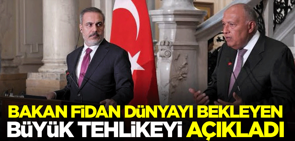 Mısır'dan Türkiye'ye kritik ziyaret! Bakan Fidan dünyayı bekleyen büyük tehlikeyi açıkladı