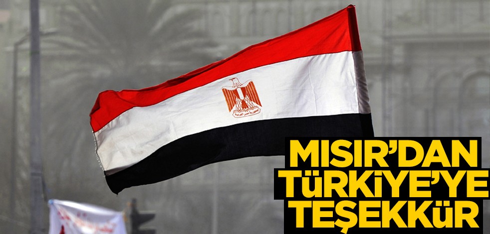 Mısır'dan Türkiye'ye teşekkür!
