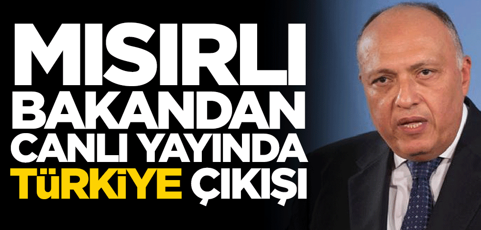 Mısırlı bakandan canlı yayında Türkiye çıkışı