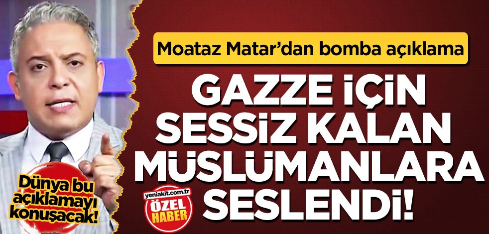 Mısırlı gazeteci Moataz Matar'ın canlı yayında Gazze tepkisi! Tüm dünyayı sarsacak... Allah'a nasıl cevap verecekler?