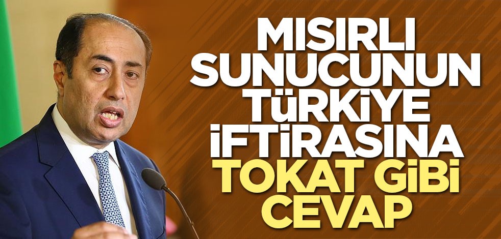 Mısırlı sunucunun Türkiye iftirasına tokat gibi cevap