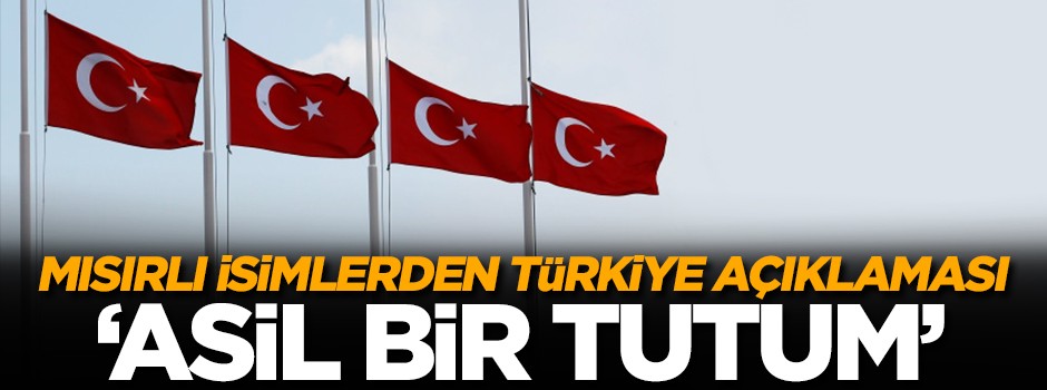 Mısırlı uzmanlardan Türkiye açıklaması: Asil bir tutum