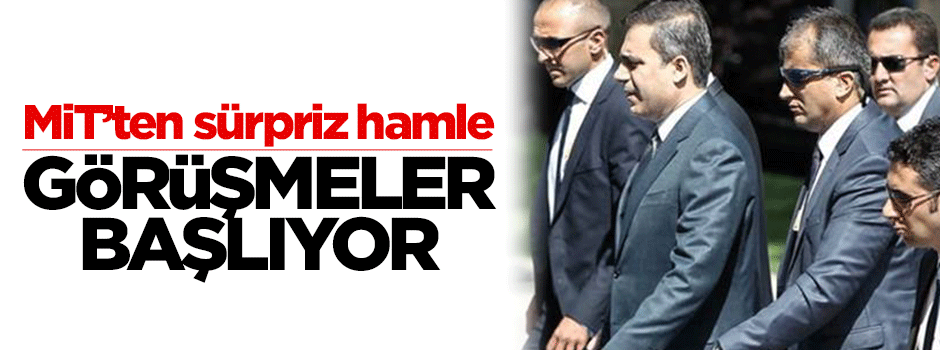 MİT, Kandil'le görüşecek