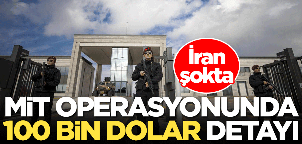 MİT operasyonunda 100 bin dolar detayı! İran şokta