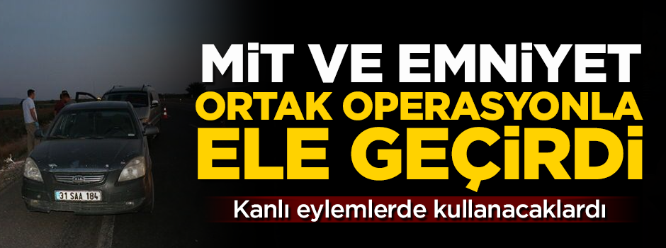 MİT ve Emniyet ortak operasyon yaptı! 25 kg TNT patlayıcı ele geçirildi