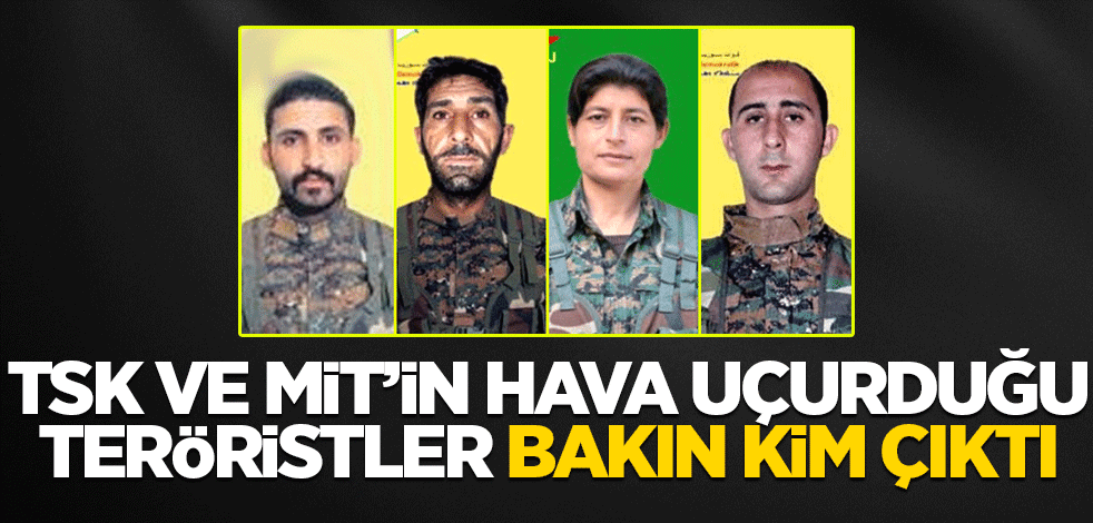 MİT ve TSK'nın havaya uçurduğu teröristler bakın kim çıktı!