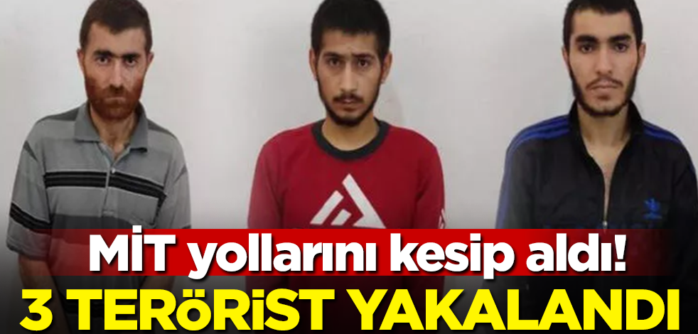 MİT yollarını kesip aldı! 3 Terörist yakalandı