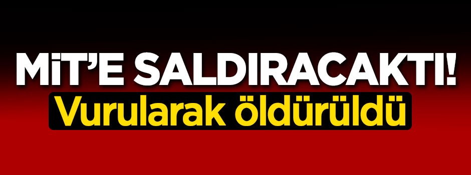 MİT'e saldıracaktı! Vurularak öldürüldü