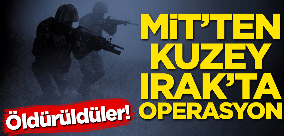 MİT'ten Kuzey Irak'ta operasyon! Öldürüldüler