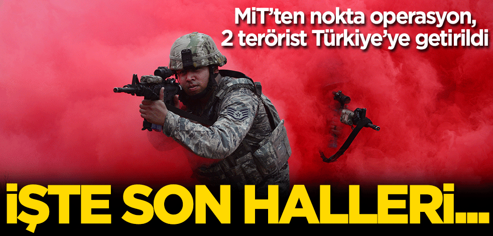MİT'ten nokta operasyon! 2 terörist Türkiye'ye getirildi İşte son görüntüleri…