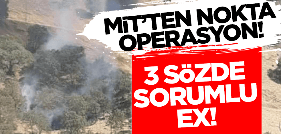 MİT'ten nokta operasyon! 3 sözde sorumlu ex