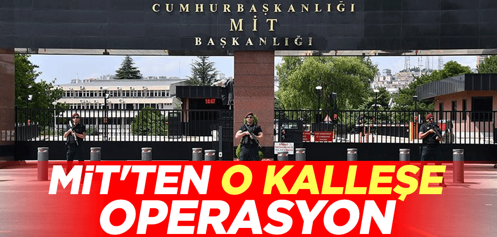 MİT'ten o kalleşe operasyon
