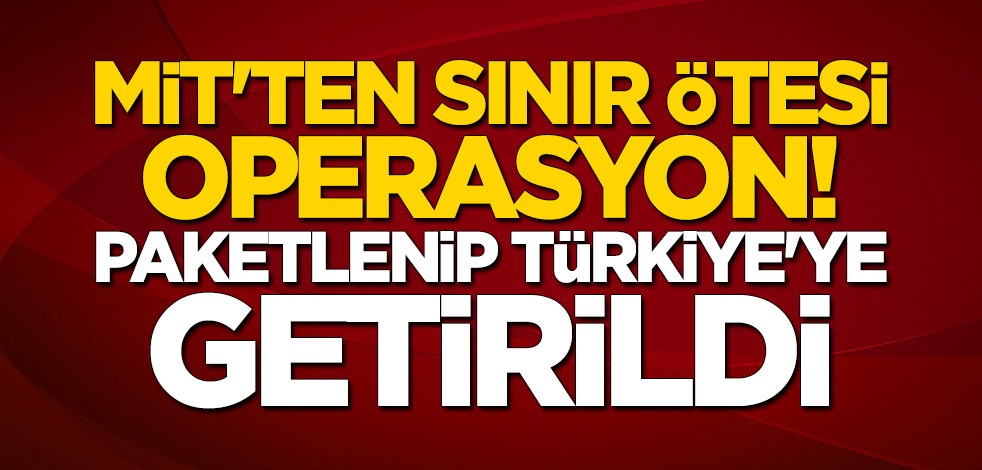 MİT'ten sınır ötesi operasyon! Paketlenip Türkiye'ye getirildi