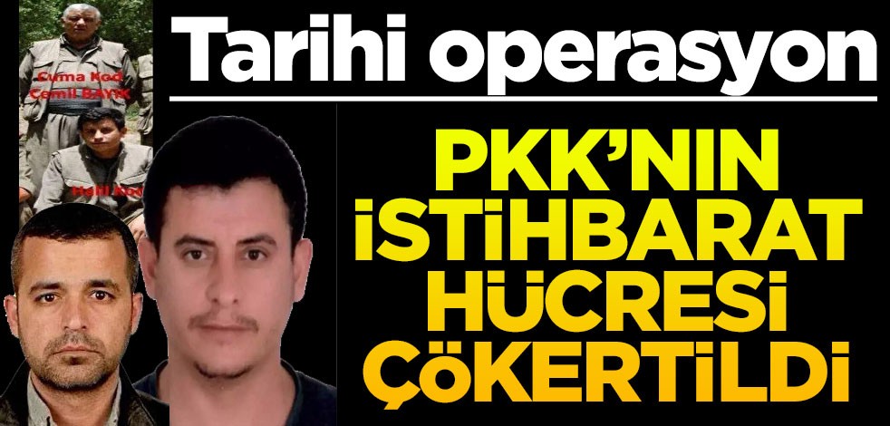 MİT'ten tarihi operasyon! PKK'nın istihbarat hücresi çökertildi