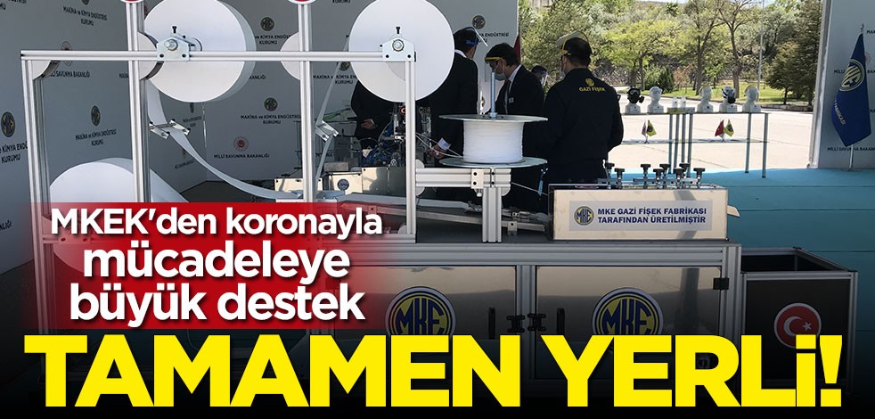 MKEK'den yerli maske üretim makinesi