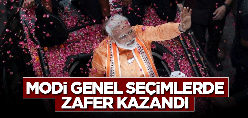Modi genel seçimlerde zafer kazandı
