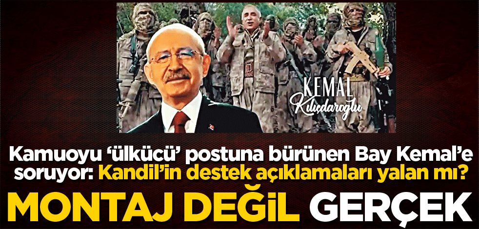 Montaj değil, gerçek