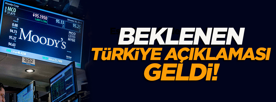 Moody's'den beklenen Türkiye kararı