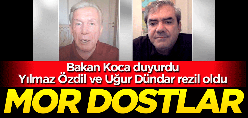 Mor dostlar! Bakan Koca'nın duyurusu, Yılmaz Özdil ve Uğur Dündar'ı böyle rezil etti
