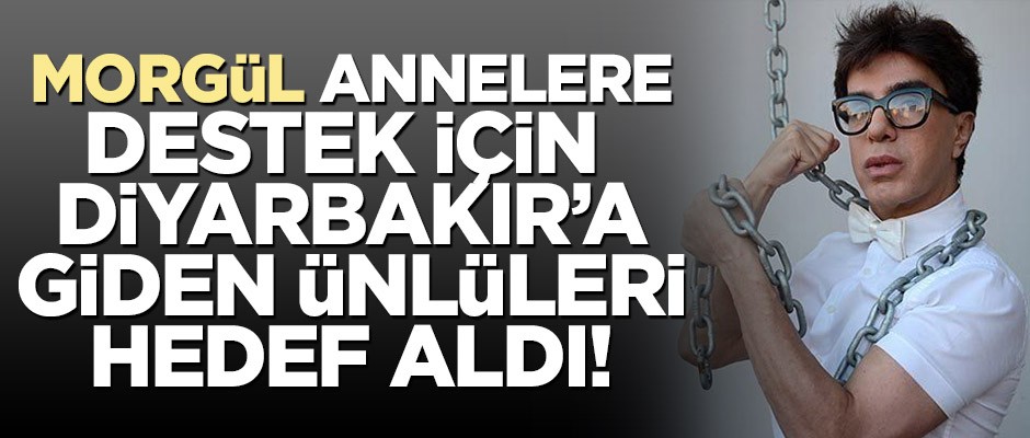 Morgül, Diyarbakır'daki anneleri destekleyen ünlüleri hedef aldı