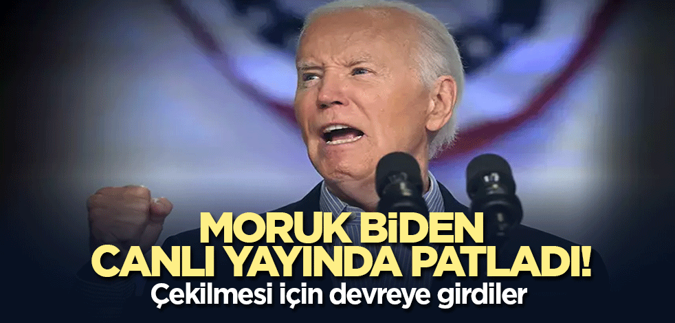 Moruk Biden canlı yayında patladı! Çekilmesi için devreye girdiler