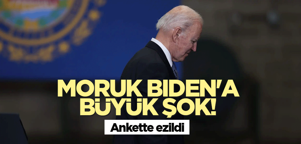 Moruk Biden'a büyük şok! Ankette ezildi