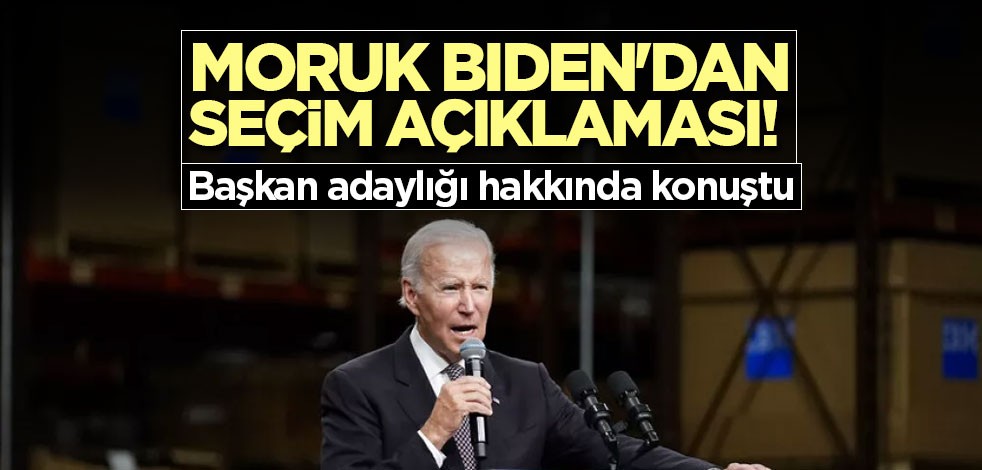 Moruk Biden'dan seçim açıklaması! Başkan adaylığı hakkında konuştu