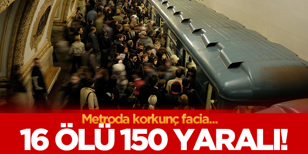 Moskova'da metro raydan çıktı!