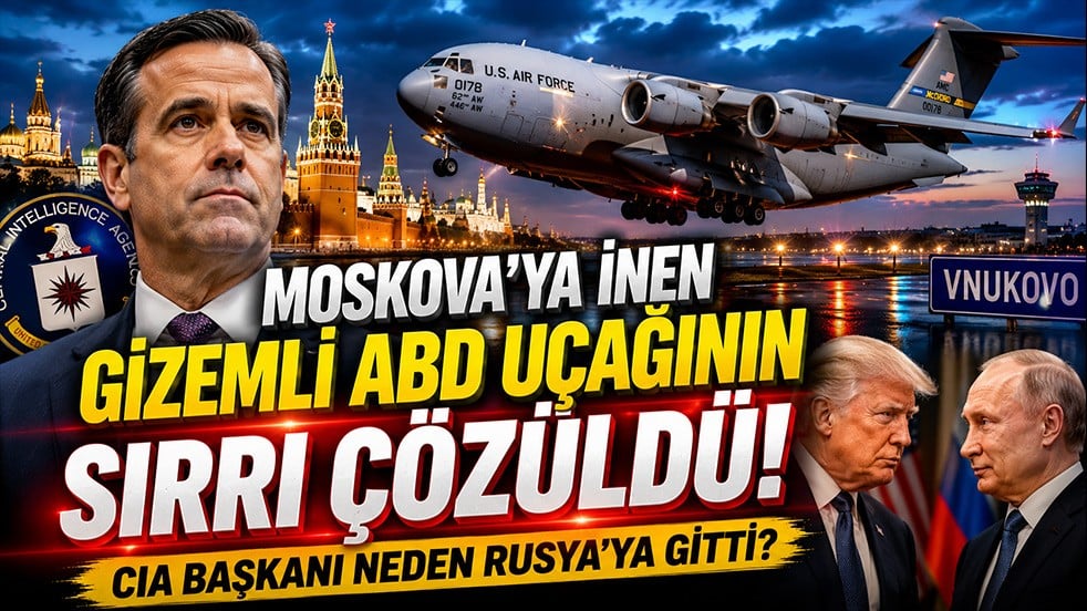 Moskova'ya inen gizemli ABD uçağının sırrı çözüldü! CIA Başkanı neden Rusya'ya gitti?