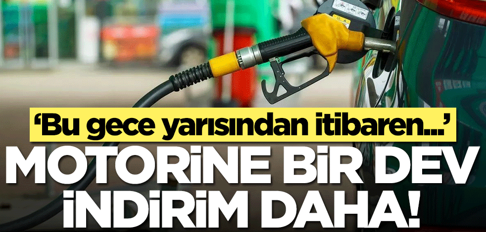 Motorine bir dev indirim daha! Bu gece yarısından itibaren...
