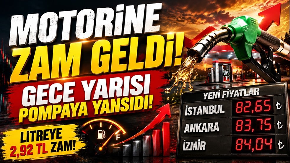 Motorine bir zam daha! Gece yarısı pompaya yansıdı