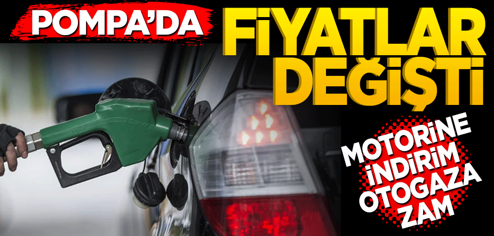Motorine indirim, otogaza zam geldi