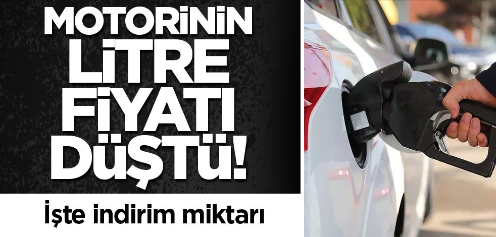 Motorinin litre fiyatı düştü! İşte indirim miktarı