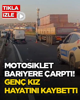 Motosiklet bariyere çarptı! Genç kız hayatını kaybetti