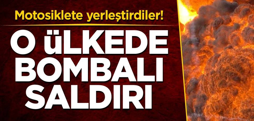Motosiklete yerleştirdiler! O ülkede bombalı saldırı