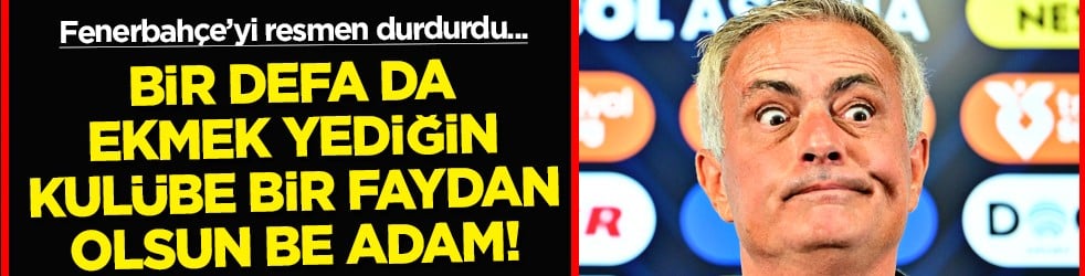 Mourinho yine haddini aştı! Olay hamleyi yaptı, Fenerbahçe'nin planlarını altüst etti...