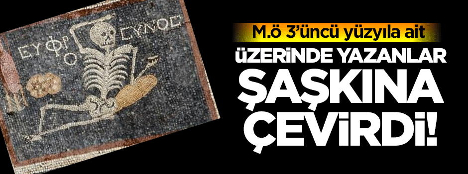 Mozaiğin üzerinde yazanlar çözüldü