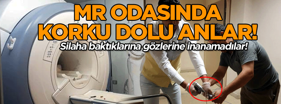 MR odasında korku dolu anlar! Belinden fırladı… Silaha baktıklarına gözlerine inanamadılar!