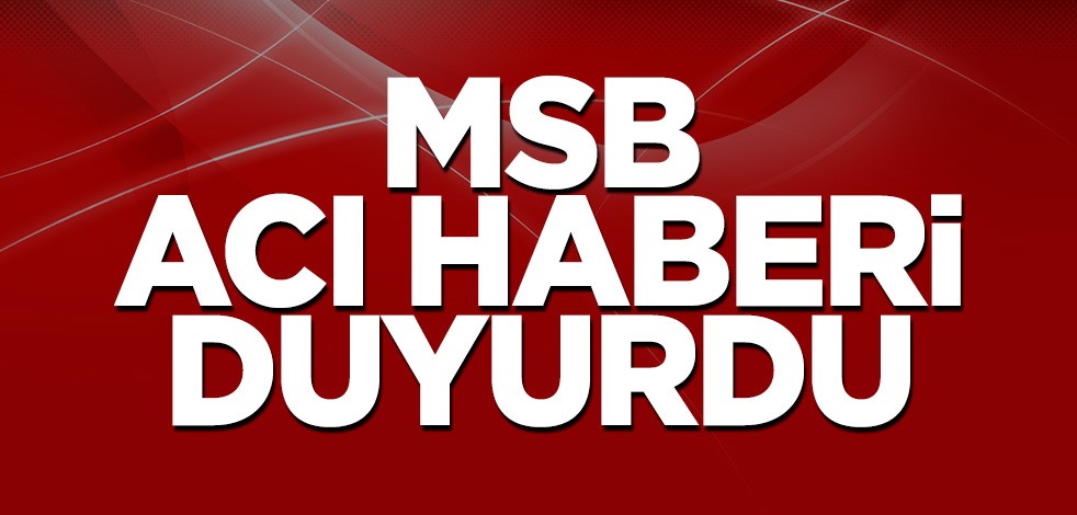 MSB acı haberi verdi: Bir asker şehit