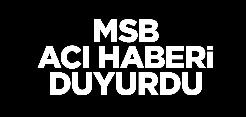 MSB acı haberi verdi: Bir askerimiz şehit