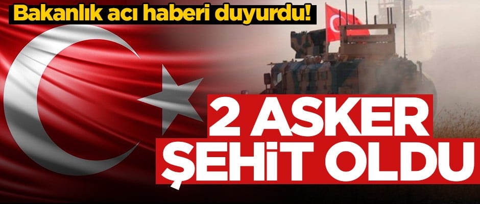MSB açıkladı! 2 asker şehit oldu