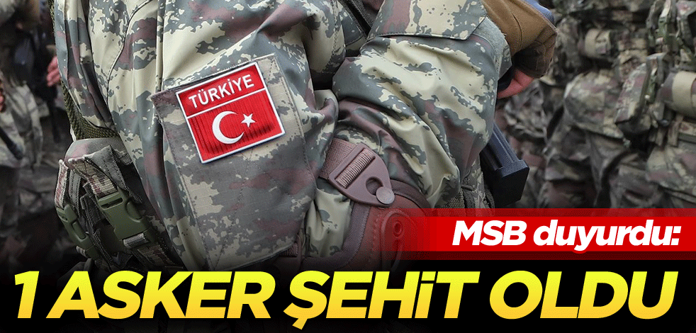 MSB duyurdu: 1 asker şehit oldu