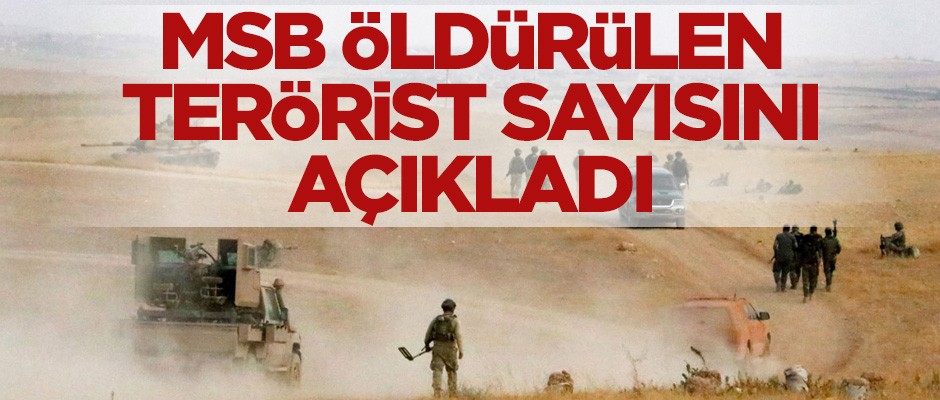 MSB, etkisiz hale getirilen terörist sayısını açıkladı
